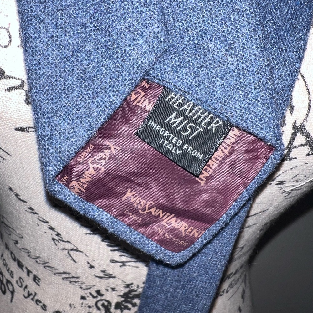 Vintage Yves Saint Laurent "Heather Mist" Necktie - Picture 3 of 7